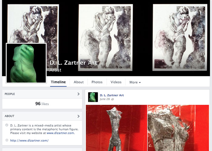 D. L. Zartner Art Facebook Page