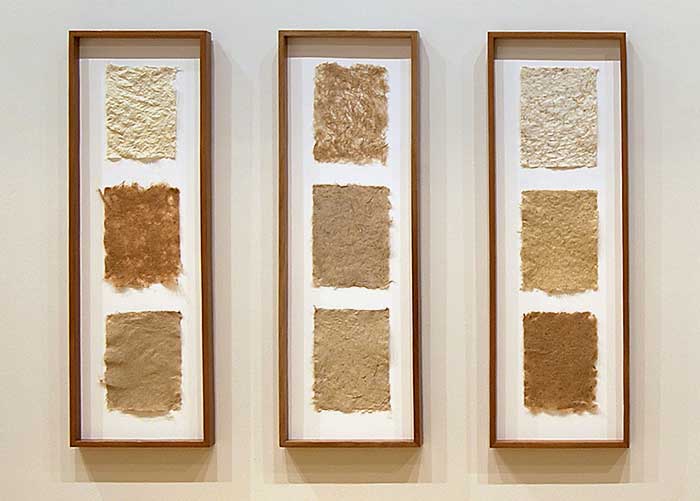 Natural Fiber Papers on Display